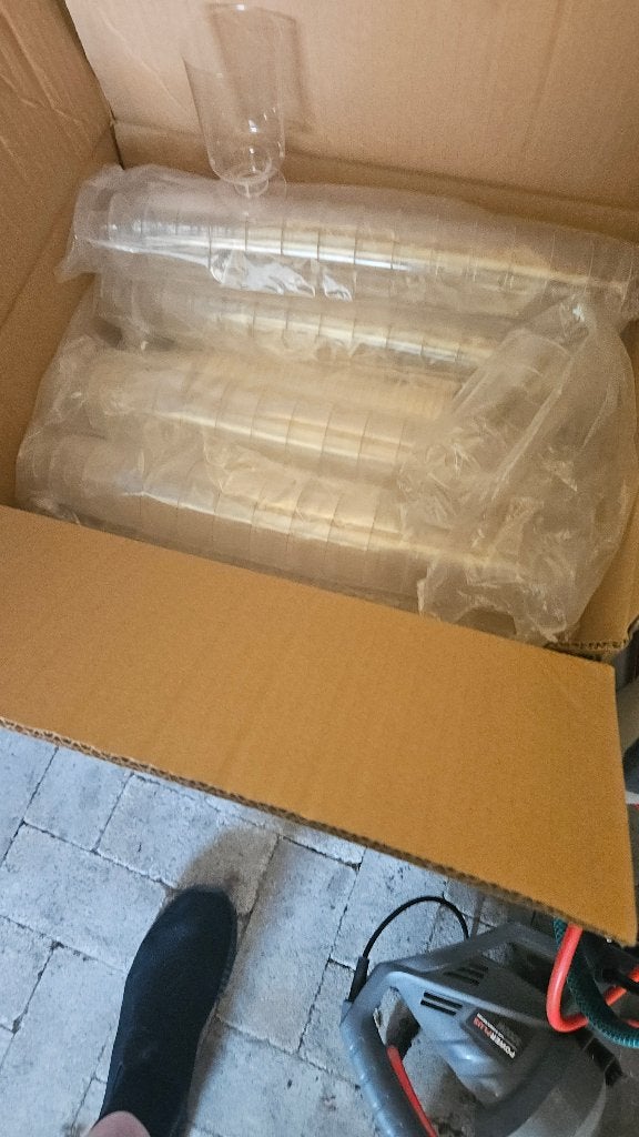 Voor feestje plastic bier en wijnglazen in verpakking, Ophalen, Nieuw, Overige typen, Overige