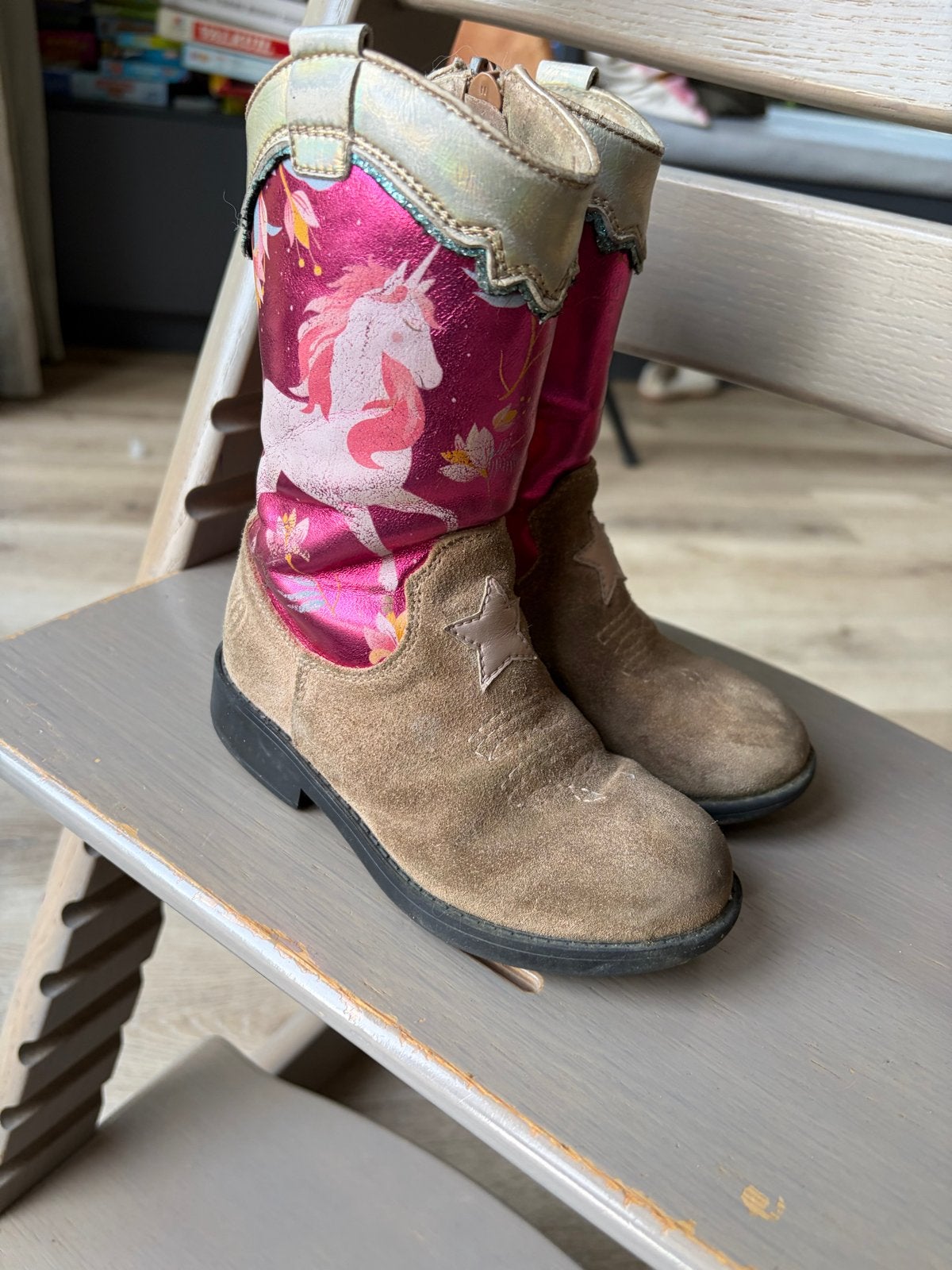 Shoesme laarzen maat 25 met eenhoorn print, Kinderen en Baby's, Ophalen of Verzenden, Gebruikt, Meisje, Laarzen