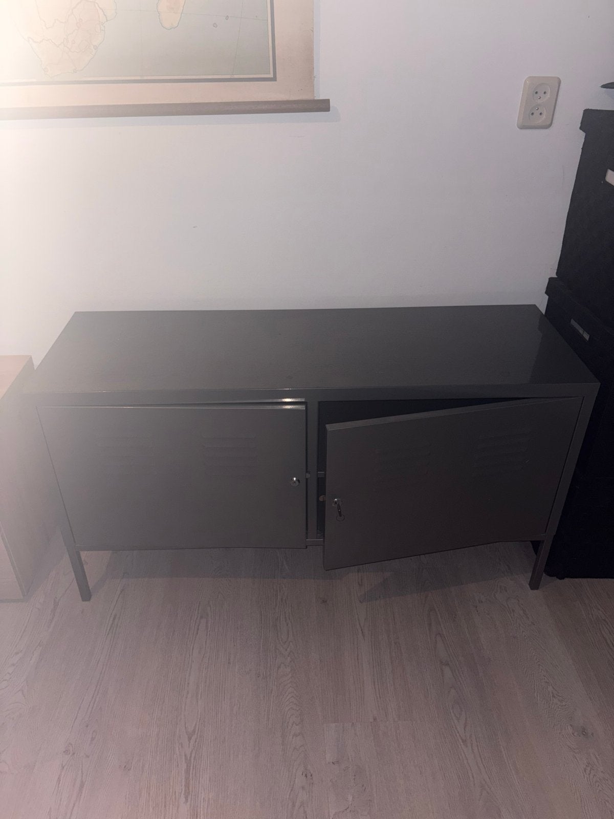 IKEA Locker Kastje - Grijs Metalen Opbergkast, Ophalen, Gebruikt