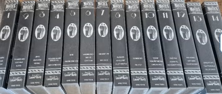 Laurel & Hardy in de Hal Roach-comedies op VHS + boekje, Overige artiesten, Gebruikt, Alle leeftijden, Tv-programma of Sketches