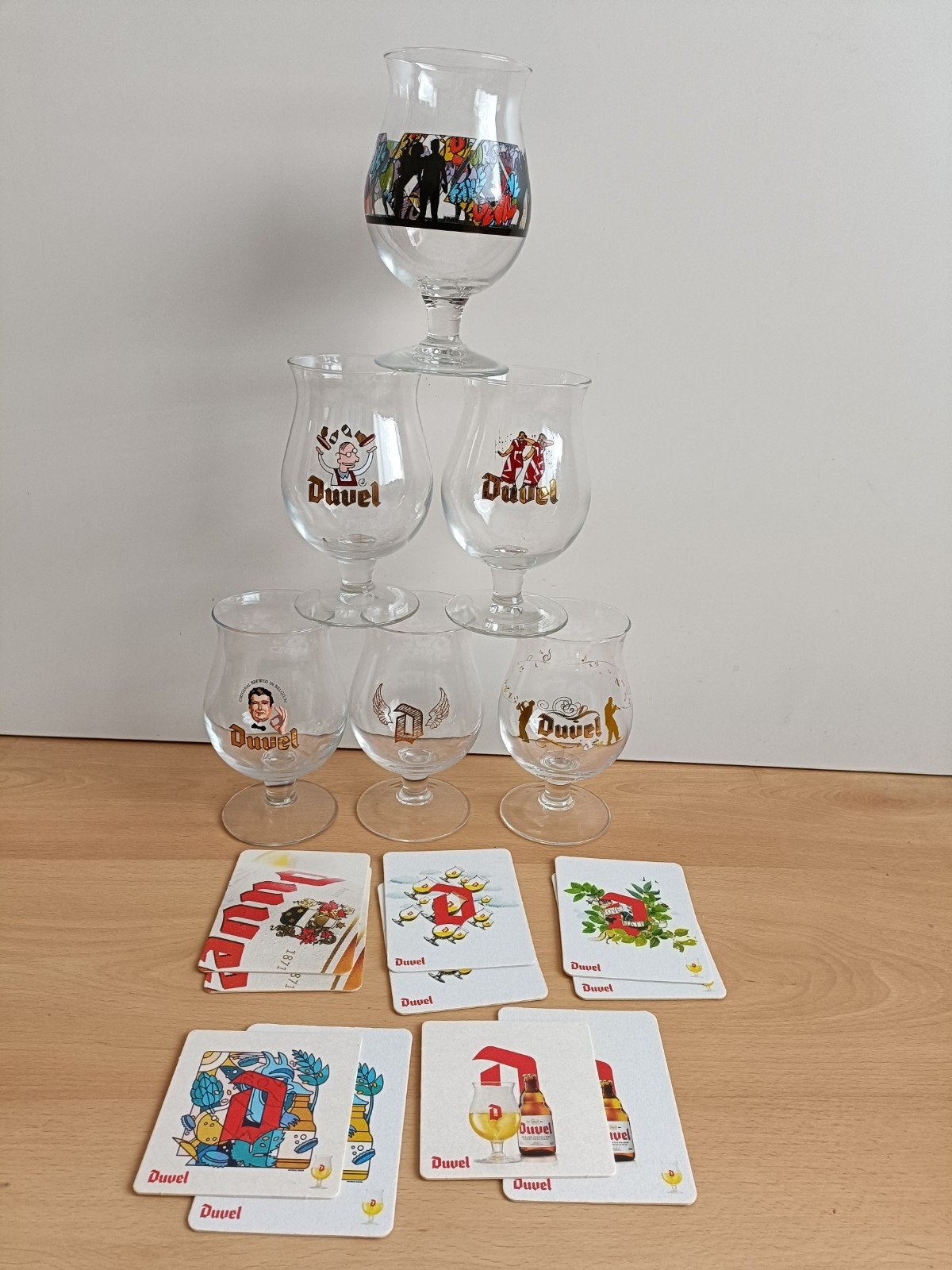 6 Duvel glazen, Verzamelen, Biermerken, Ophalen of Verzenden, Zo goed als nieuw, Glas of Glazen, Duvel