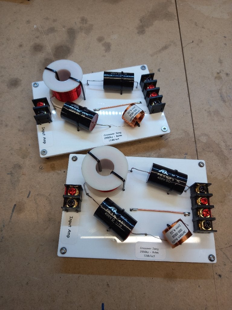 2 x Crossover 8ohm - 2550hz - 12db/octaaf nieuw, Overige merken, Stereo speakers, Basreflex, 120 tot 150 watt