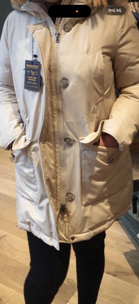 Woolrich jas maat L, Ophalen of Verzenden, Zo goed als nieuw, Maat 42/44 (L), Beige