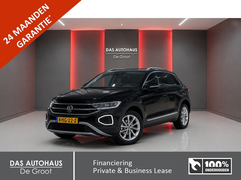 Volkswagen T-Roc 1.0TSI 115pk Style | ACC | IQ.Light | Clima, Auto's, Volkswagen, Gebruikt, Zwart, Origineel Nederlands, Bedrijf
