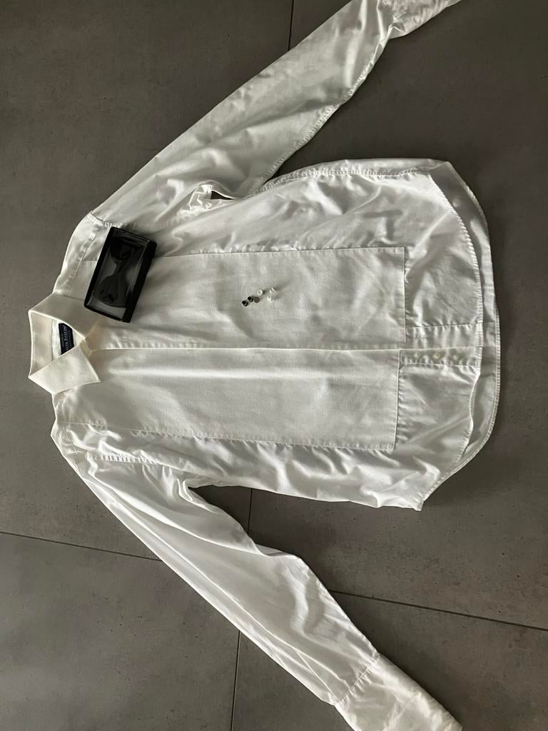 Ralph Boston smoking overhemd, Kleding | Heren, Overhemden, Ophalen of Verzenden, Zo goed als nieuw, Wit, Halswijdte 41/42 (L)