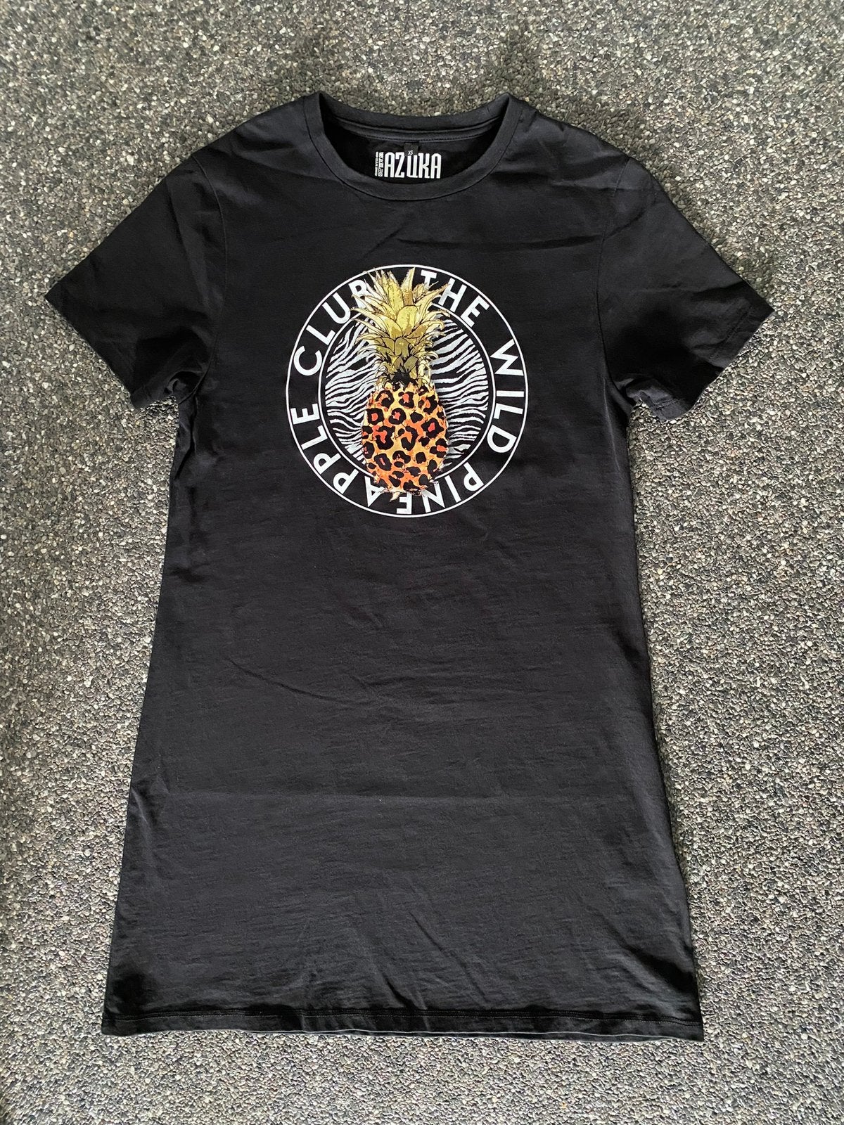 T-shirt jurk van Azuka maat XS zgan, Ophalen, Zwart, Zo goed als nieuw, Maat 34 (XS) of kleiner