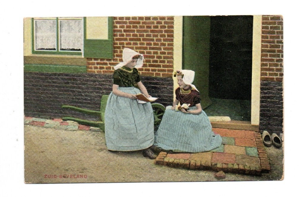 Oude ansichtkaart Zuid-Beveland, Vlissingen, 1911, Verzamelen, Ansichtkaarten | Nederland, Ophalen of Verzenden, Voor 1920, Gelopen