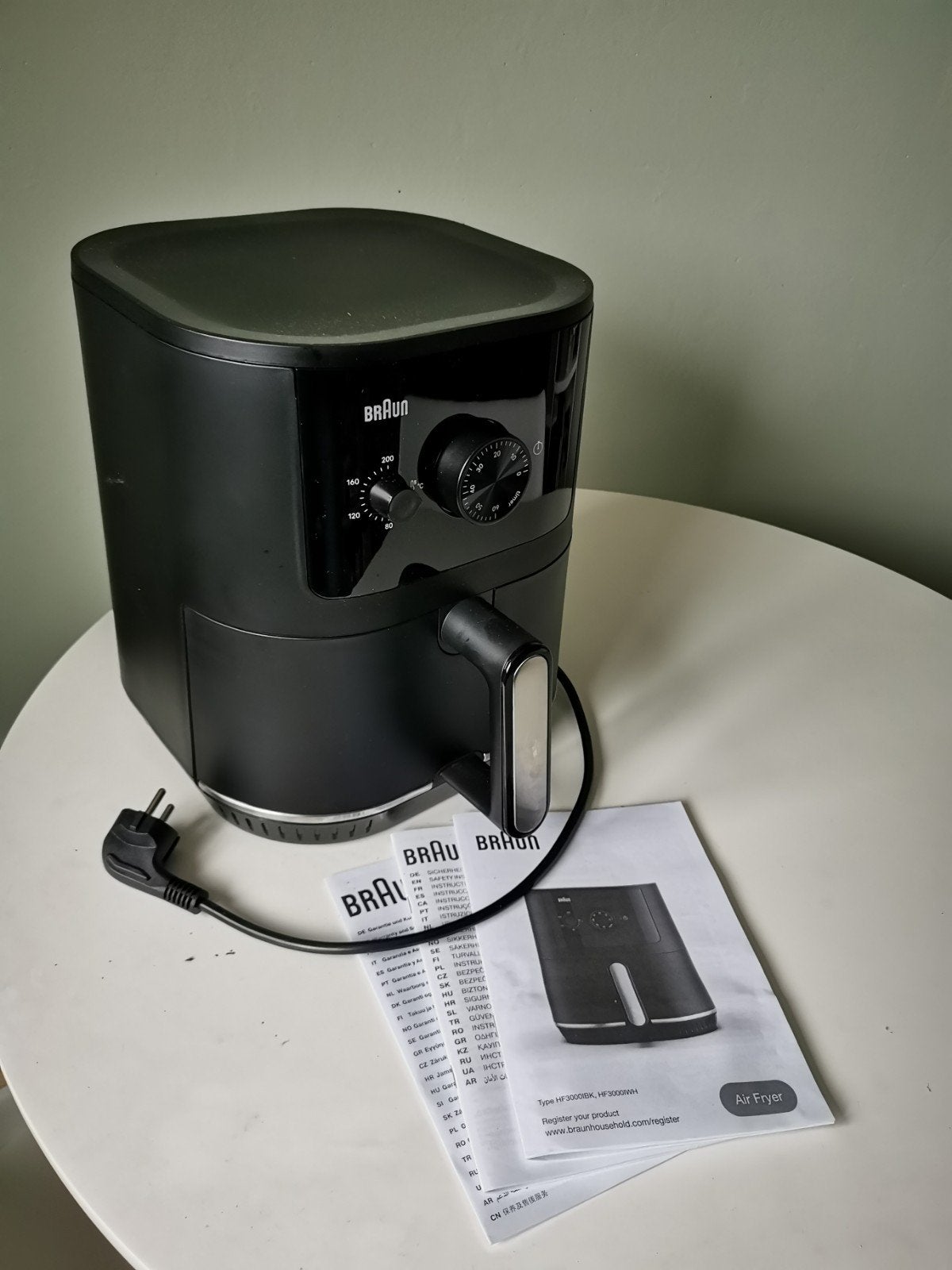 Braun - air fryer HF3000IBK - nieuw (1x getest), Ophalen of Verzenden, Nieuw, Airfryer