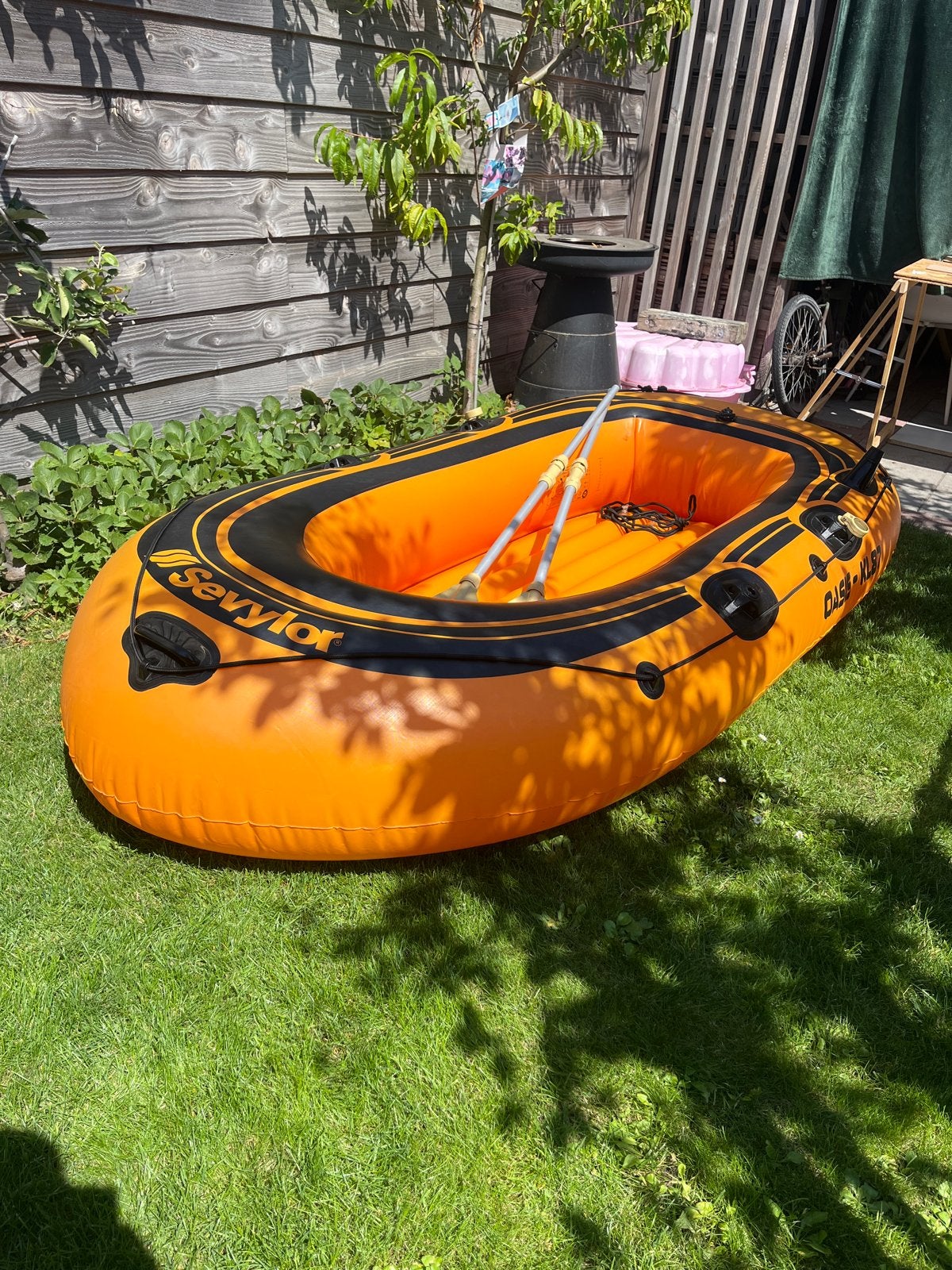 Sevylor Oasis K187 Opblaasbare Kajak met Peddels, Ophalen, Zo goed als nieuw