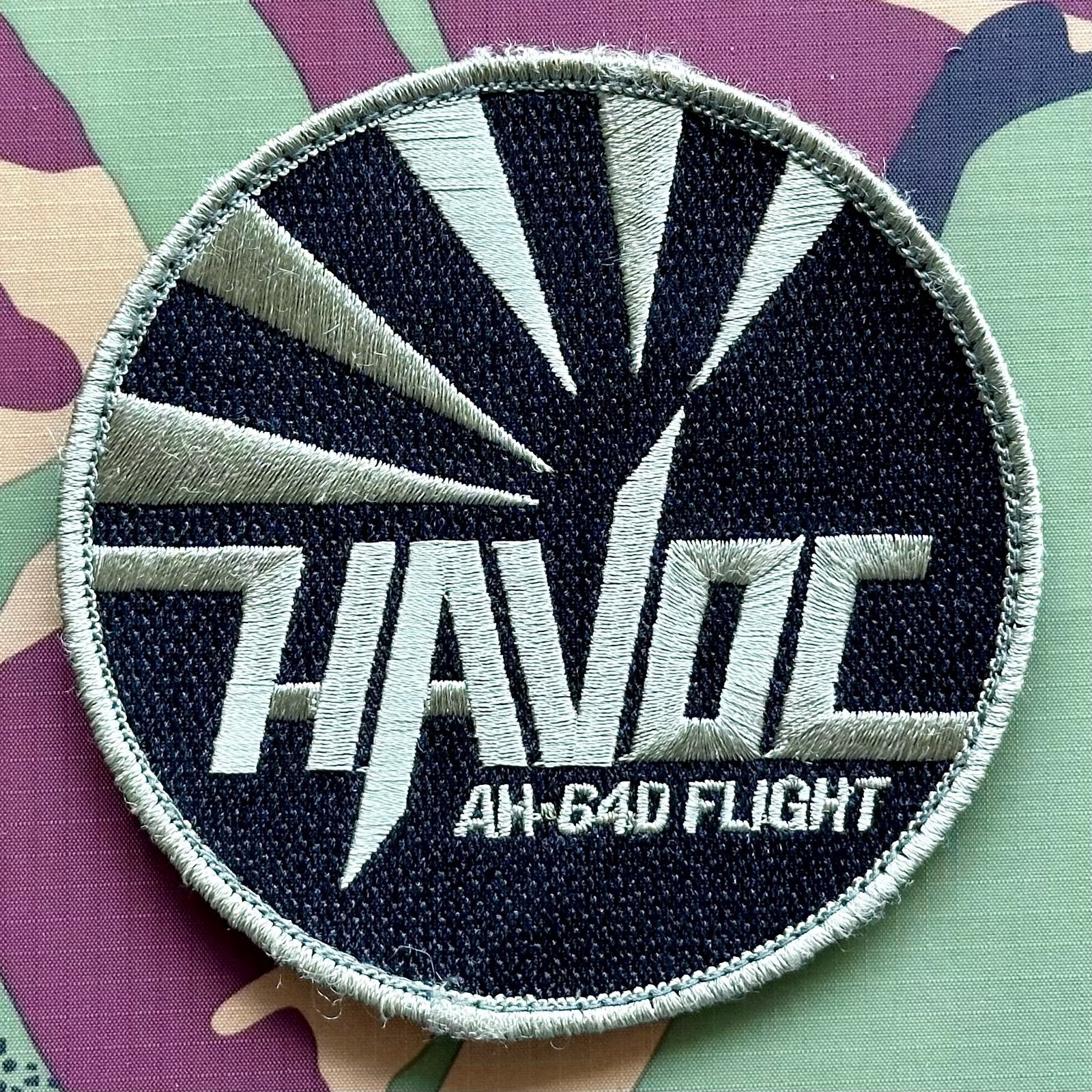 Patch RNLAF 301 SQN Havoc Flight AH-64D, Verzamelen, Militaria | Algemeen, Ophalen of Verzenden, Luchtmacht, Nederland, Embleem of Badge