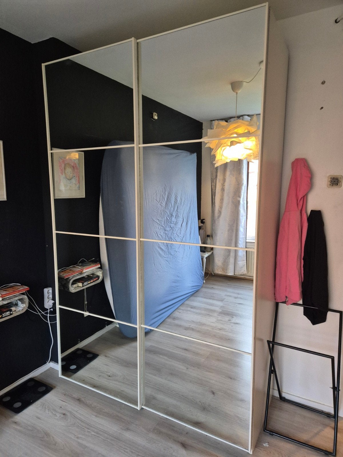 Ikea Pax Kast met Spiegelschuifdeuren - 150x58x230 cm, Ophalen of Verzenden