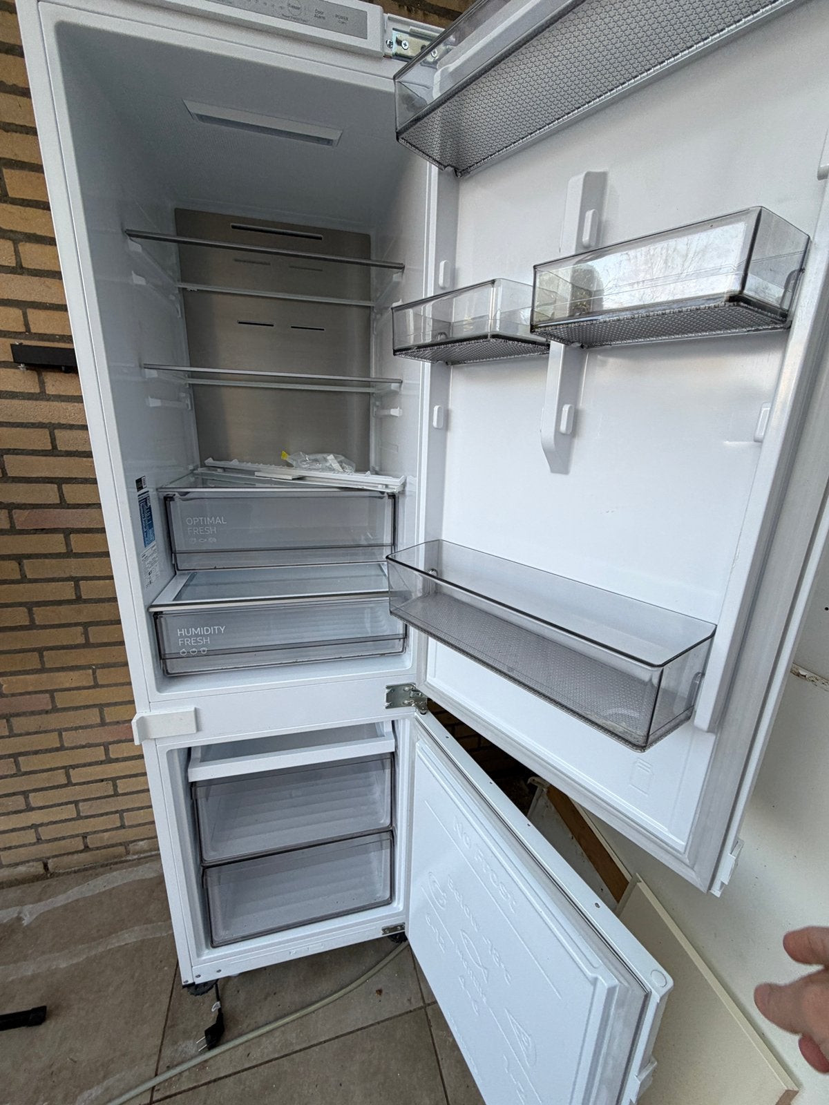 Koelvriescombinatie Samsung, 200 liter of meer, Met aparte vriezer, Zo goed als nieuw, 160 cm of meer