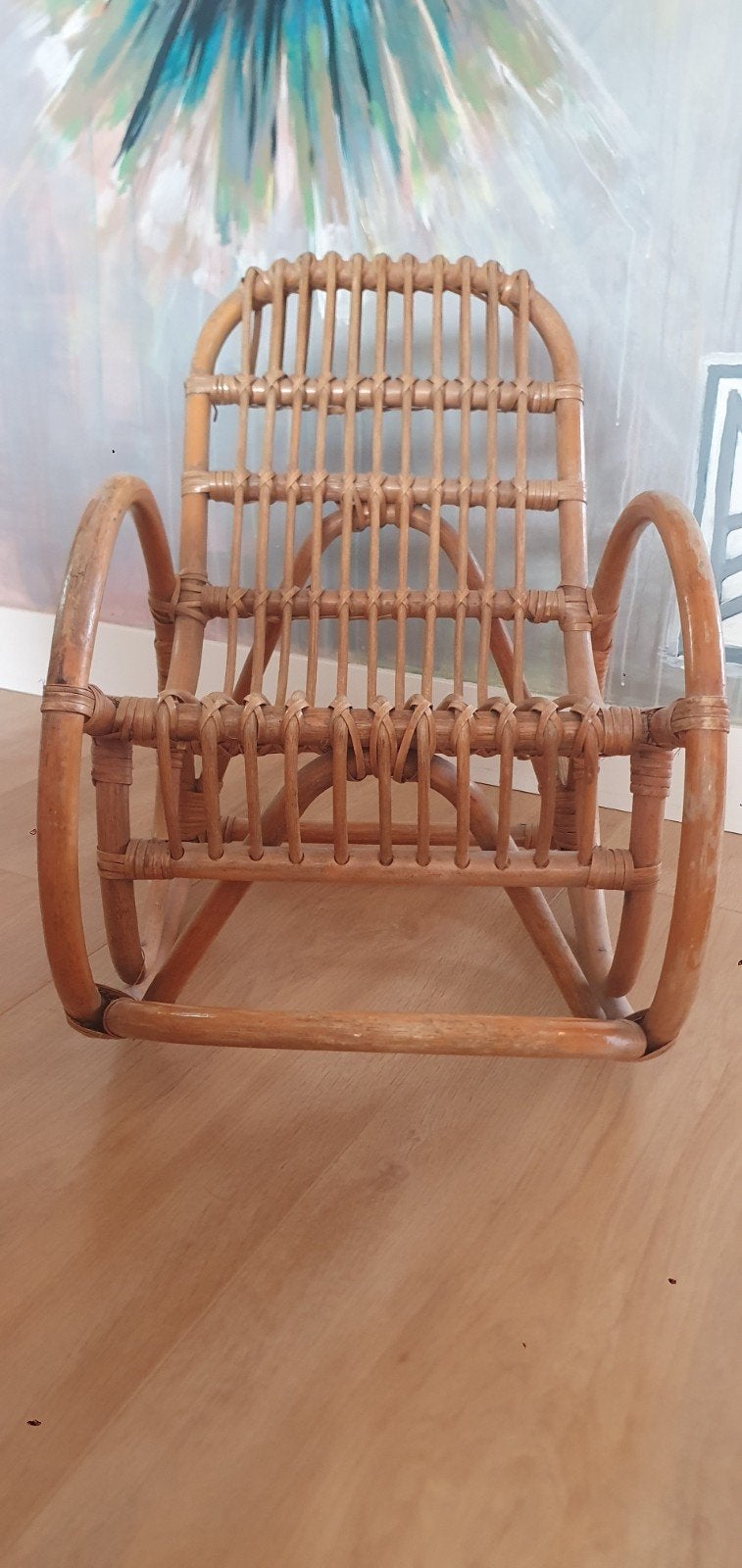 Rotan kinder schommelstoel, Ophalen, Gebruikt, Overige typen