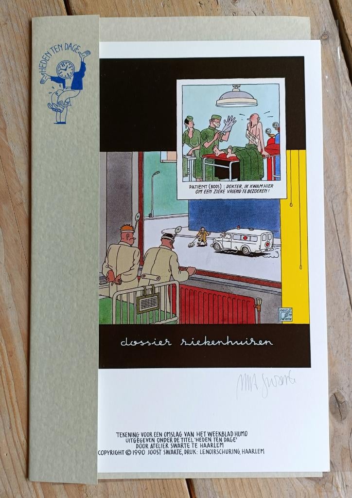 Joost Swarte - portfolio Heden ten dage, Eén stripboek, Ophalen of Verzenden, Zo goed als nieuw, Joost Swarte