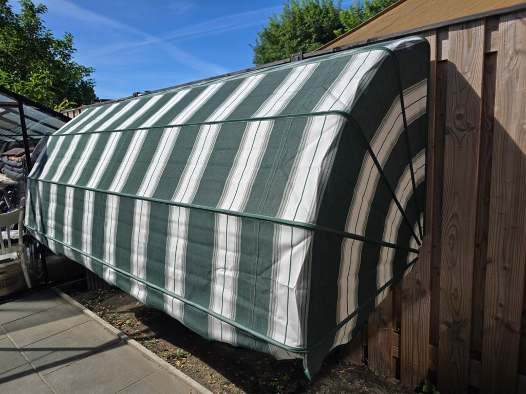 1 aluminium markies, Nieuw, Ophalen of Verzenden, Markies, 250 cm tot 450 cm