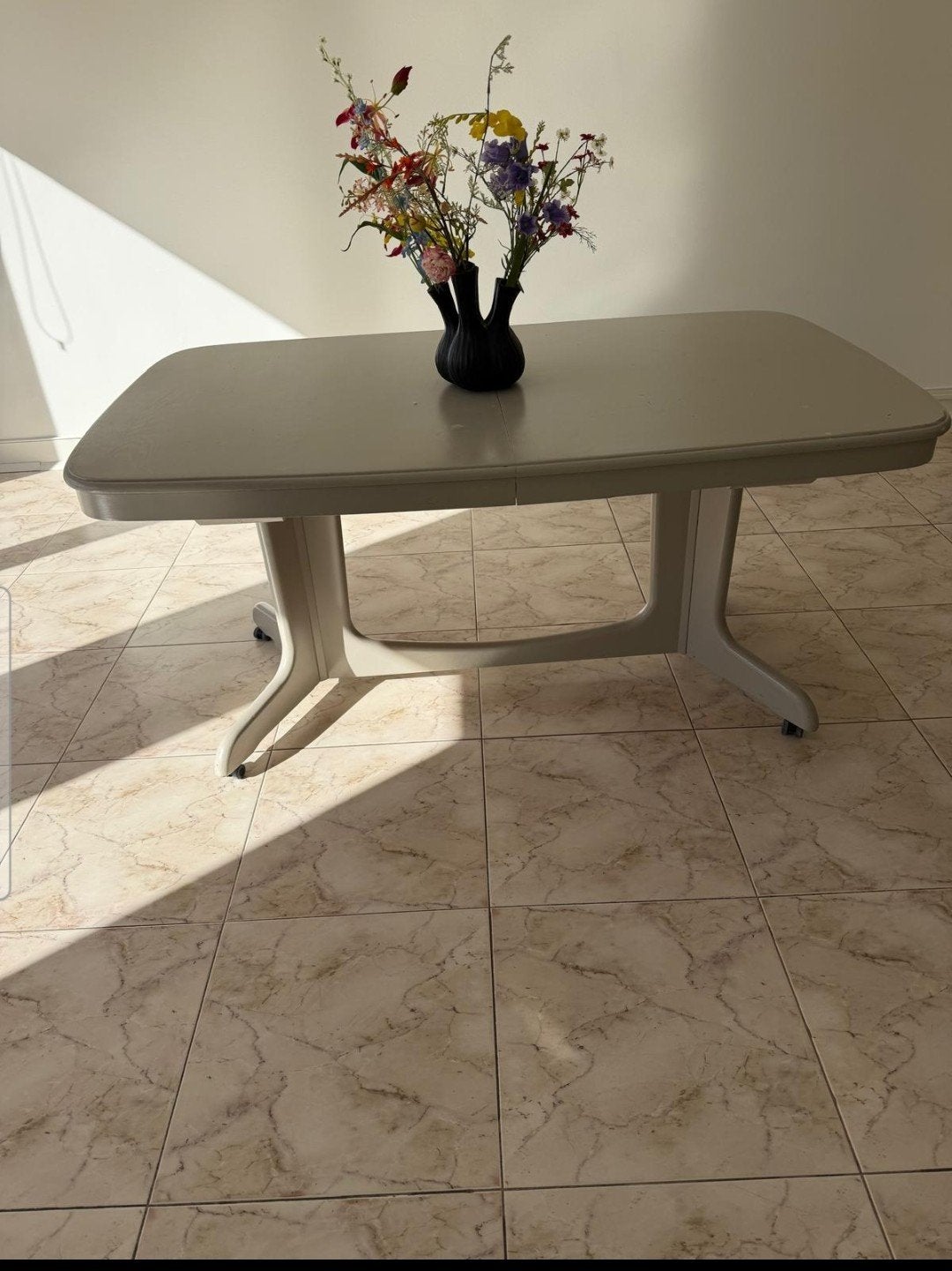 Tot 3 meter Uitschuifbare eettafel - Duits fabric, Huis en Inrichting, Tafels | Eettafels, Ophalen, Gebruikt, Eikenhout, 200 cm of meer