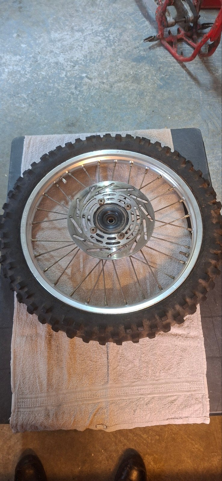 honda cr80 voorwiel 1988, Ophalen of Verzenden