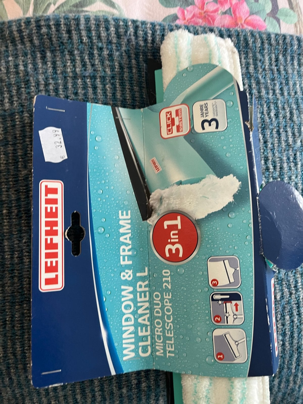 Leifheit Raamwisser & Frame Cleaner L 3-in-1, Ophalen, Raamwisser of Trekker