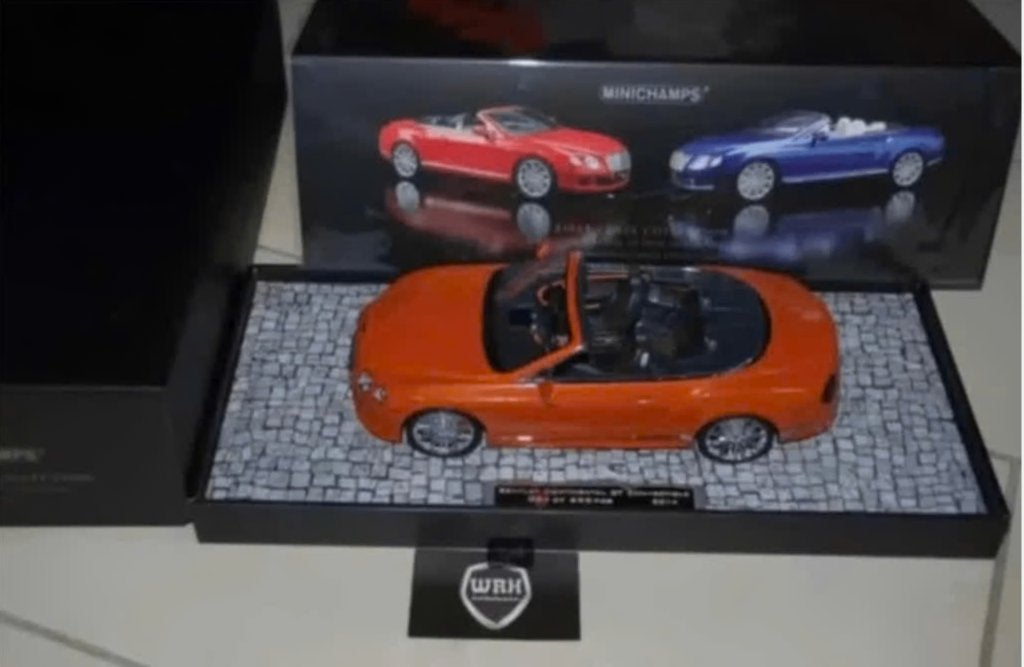 1:18 BENTLEY CONTINENTAL GT 2014 orange Minichamps WRH, Hobby en Vrije tijd, Modelauto's | 1:18, Verzenden, Zo goed als nieuw