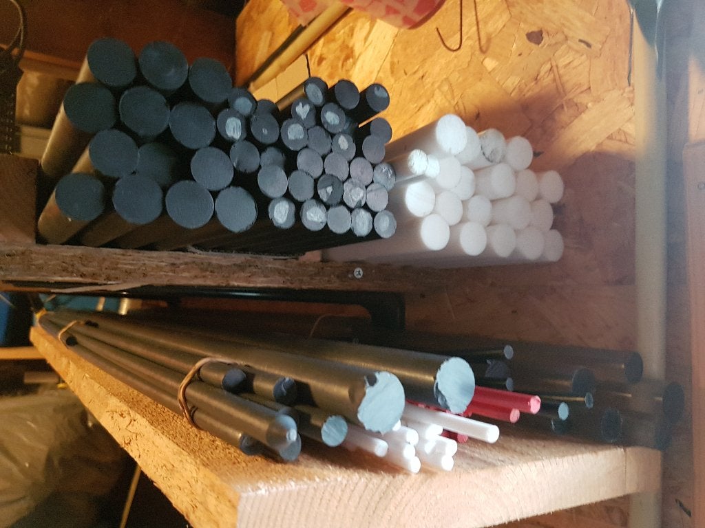 Verschillende soorten rond kunstof pom/pvc/teflon, Ophalen of Verzenden, Nieuw, Overige typen