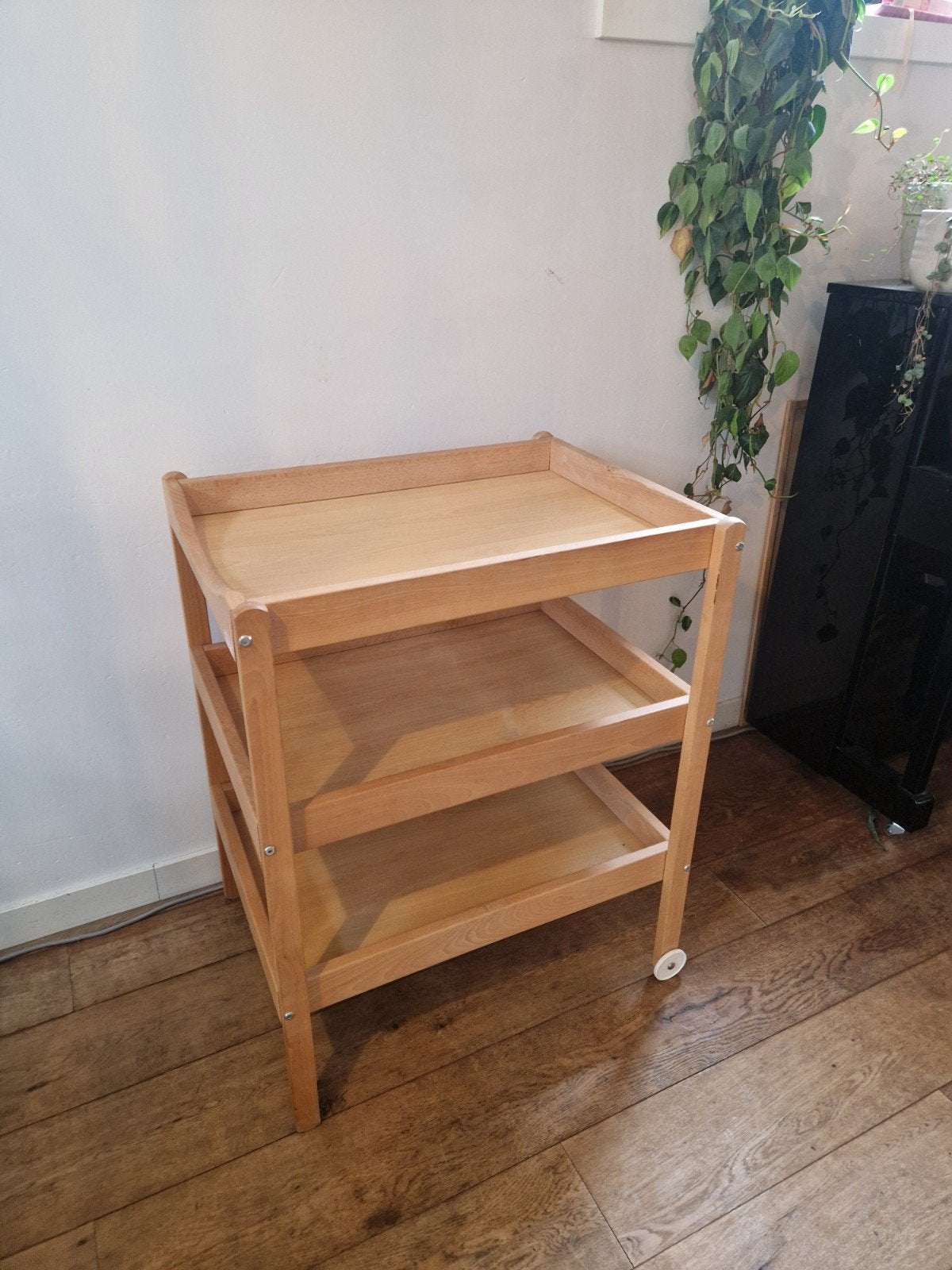 Combell Houten Commode met Wieltjes, Ophalen, Zo goed als nieuw, Aankleedkussen, Overige merken
