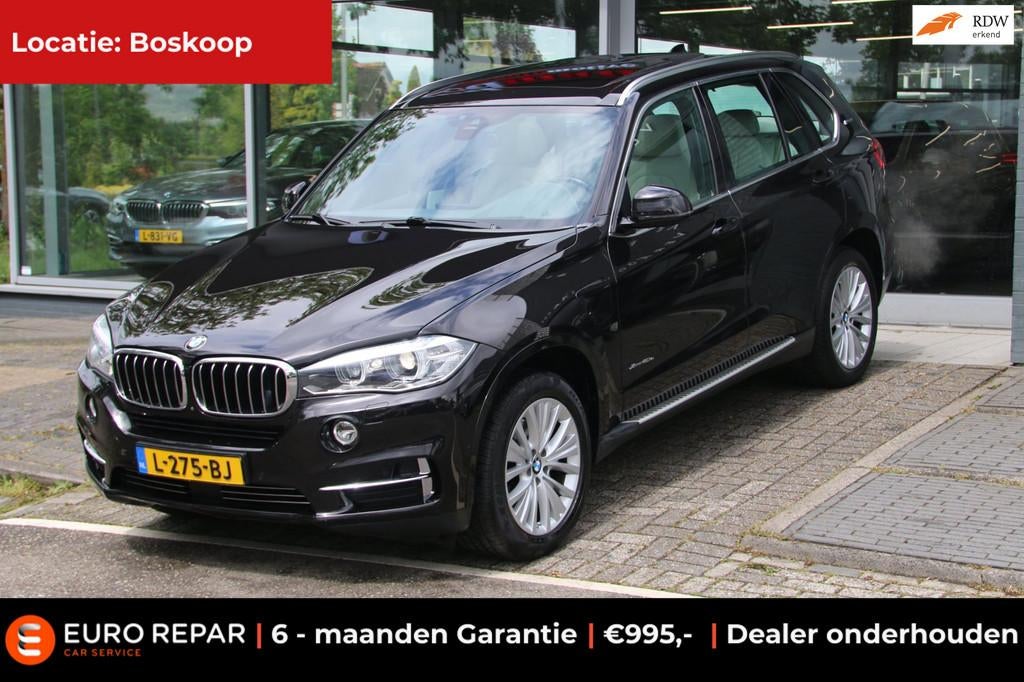 BMW X5 XDrive40e iPerformance High Executive DEALER OND. PAN, 4 cilinders, Zwart, Bedrijf, Vierwielaandrijving