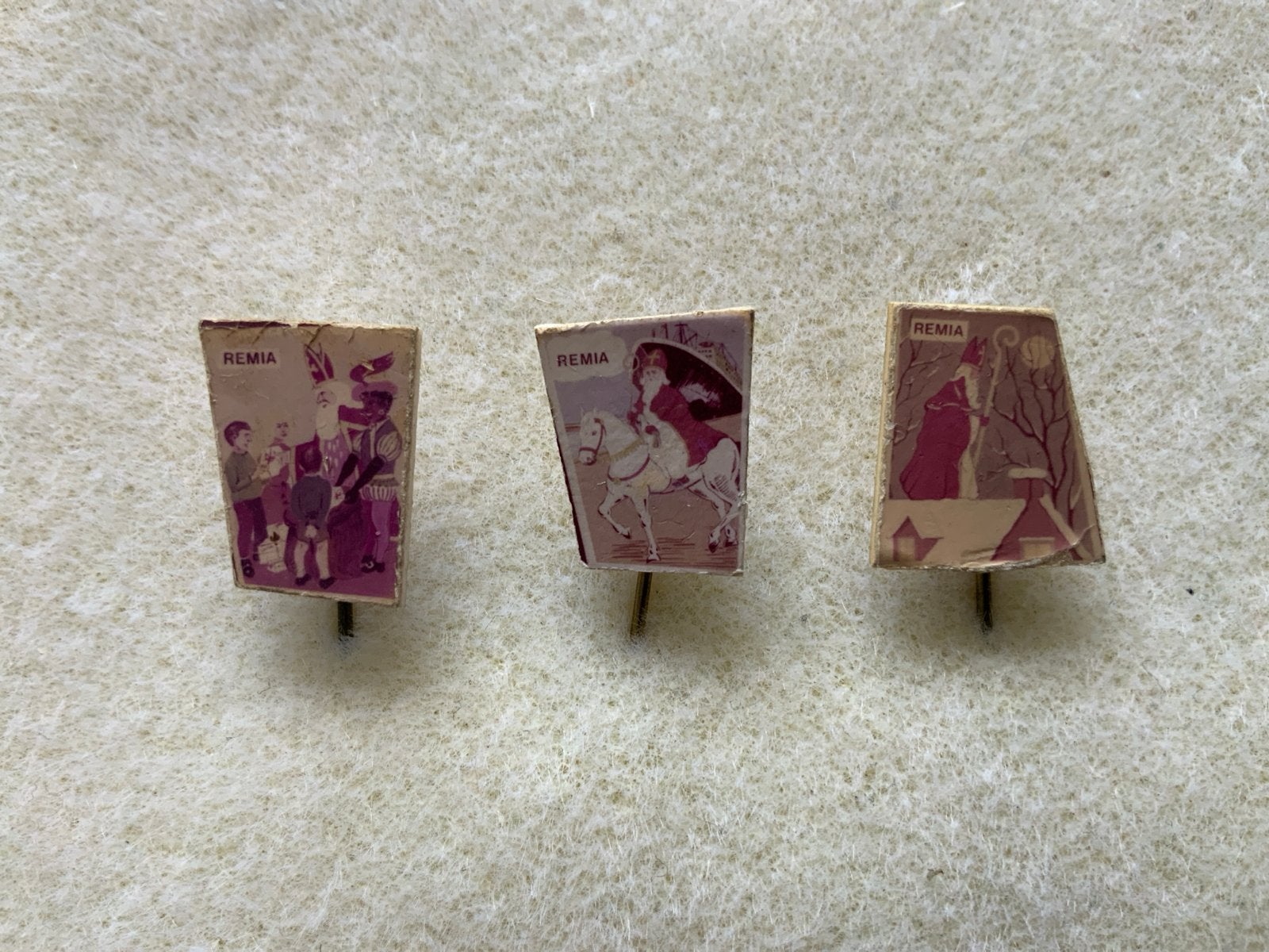 Vintage Sinterklaas Speldjes., Ophalen of Verzenden