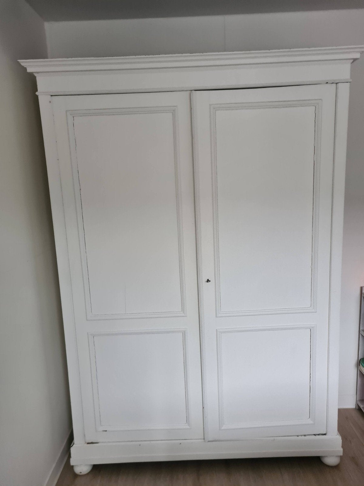witte kast met planken en lades, Gebruikt, Met deur(en), 200 cm of meer, 150 tot 200 cm