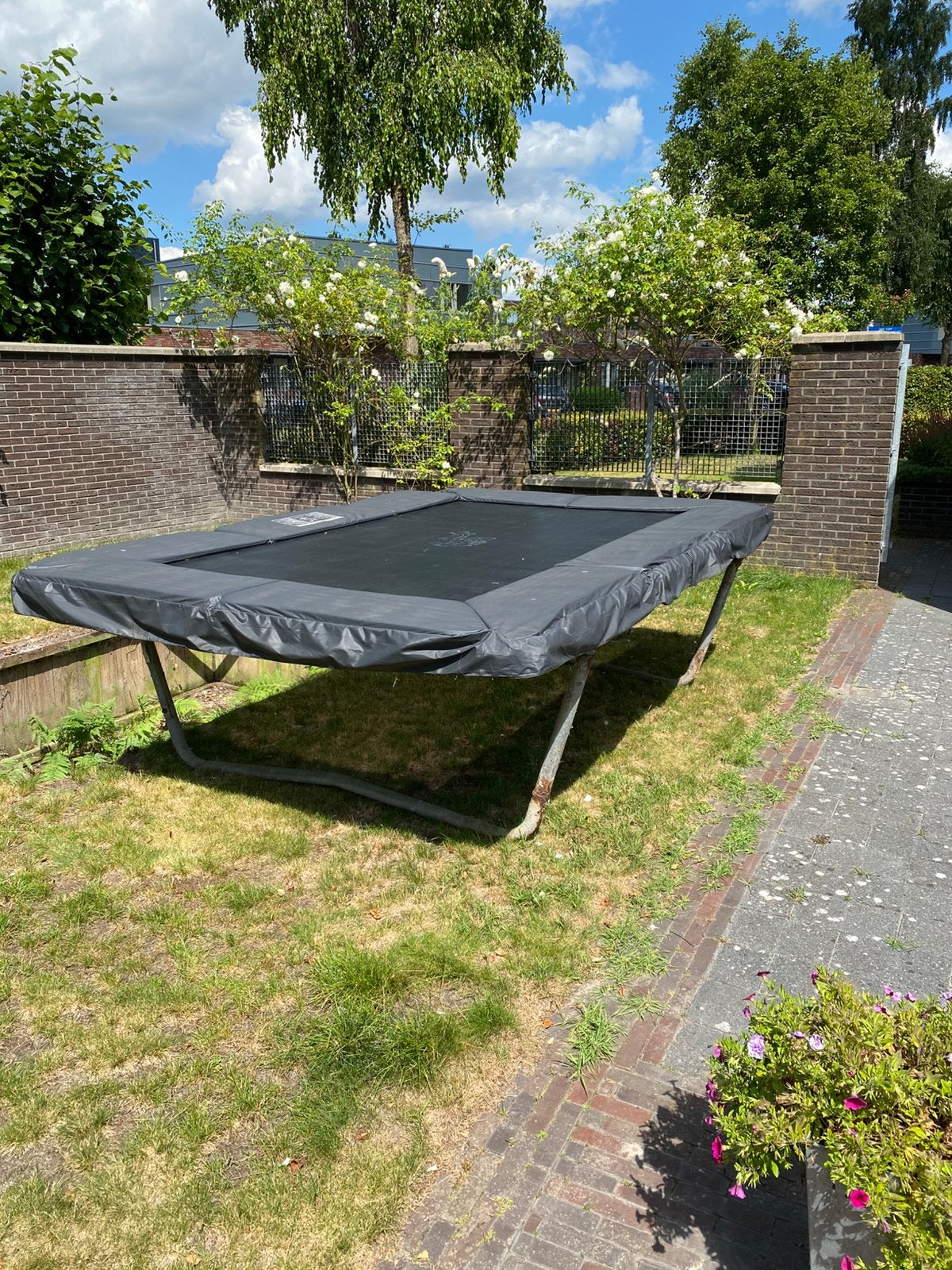 Trampoline rechthoekig 2m x 3m, Ophalen, Gebruikt
