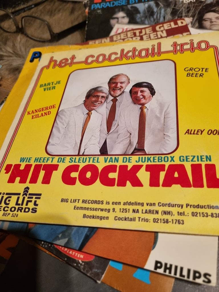 Het Cocktail Trio - Wie Heeft De Sleutel Van De Jukebox, Cd's en Dvd's, Vinyl | Nederlandstalig, Zo goed als nieuw, Levenslied of Smartlap