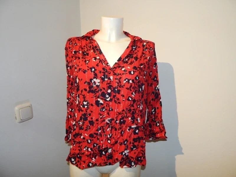 BA&SH schattige blouse bloemen print zilver streepje 2/M, Maat 38/40 (M), Verzenden, Zo goed als nieuw, Ba&sh