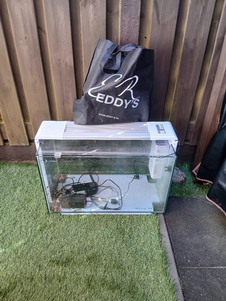 Aquarium, Dieren en Toebehoren, Vissen | Aquaria en Toebehoren, Ophalen, Verwarming, Zo goed als nieuw, Leeg aquarium