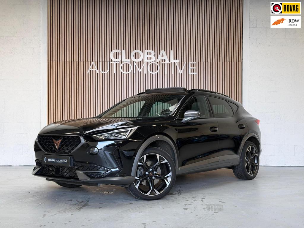 Cupra FORMENTOR - 2.0 TSI 4Drive 190 PK - SCHUIFDAK - TREKHA, Automaat, Gebruikt, Leder en Stof, Zwart