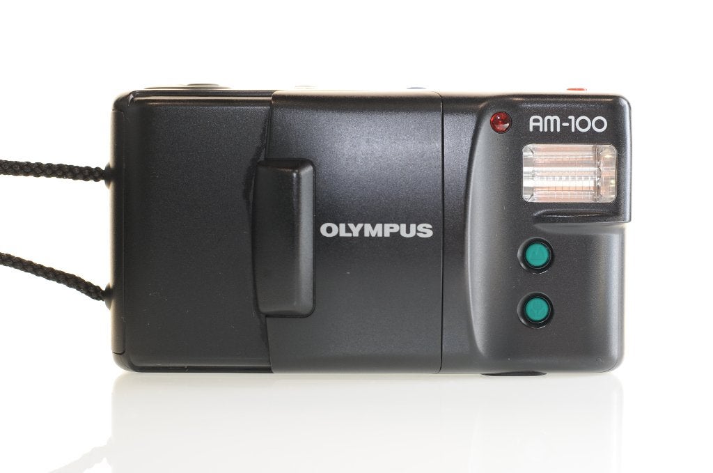 Prachtige Olympus AM-100 Analoge | 35mm f/3.5 Lens, Audio, Tv en Foto, Ophalen of Verzenden, Zo goed als nieuw, Compact, Overige Merken