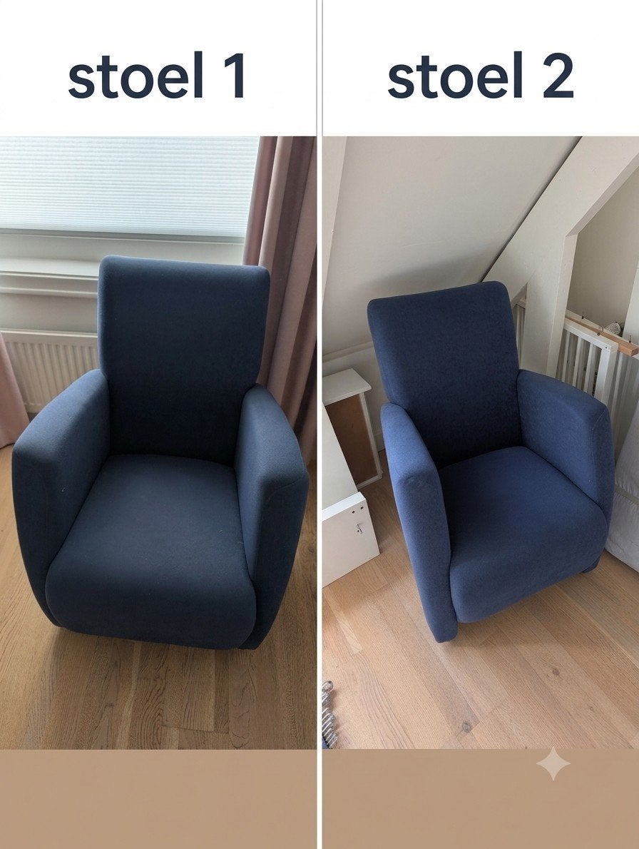 2 Comfortabele blauwe fauteuils, Huis en Inrichting, Fauteuils, Ophalen, Gebruikt, Minder dan 75 cm, Modern, Tijdloos