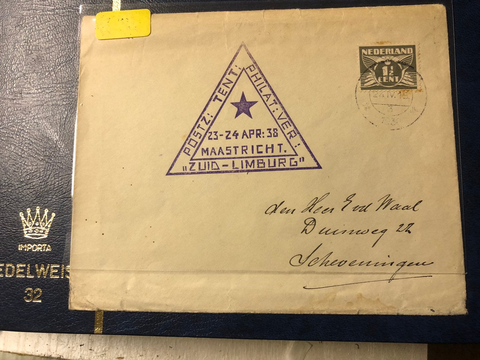 200 Ned. gelegenheidsst. 1938, Ophalen of Verzenden, Briefkaart