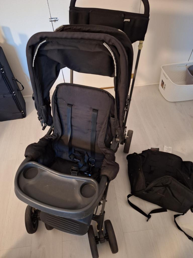 Joovy duo kinderwagen buggy, Kinderen en Baby's, Buggy's, Ophalen, Gebruikt, Maxi-Cosi, Regenhoes