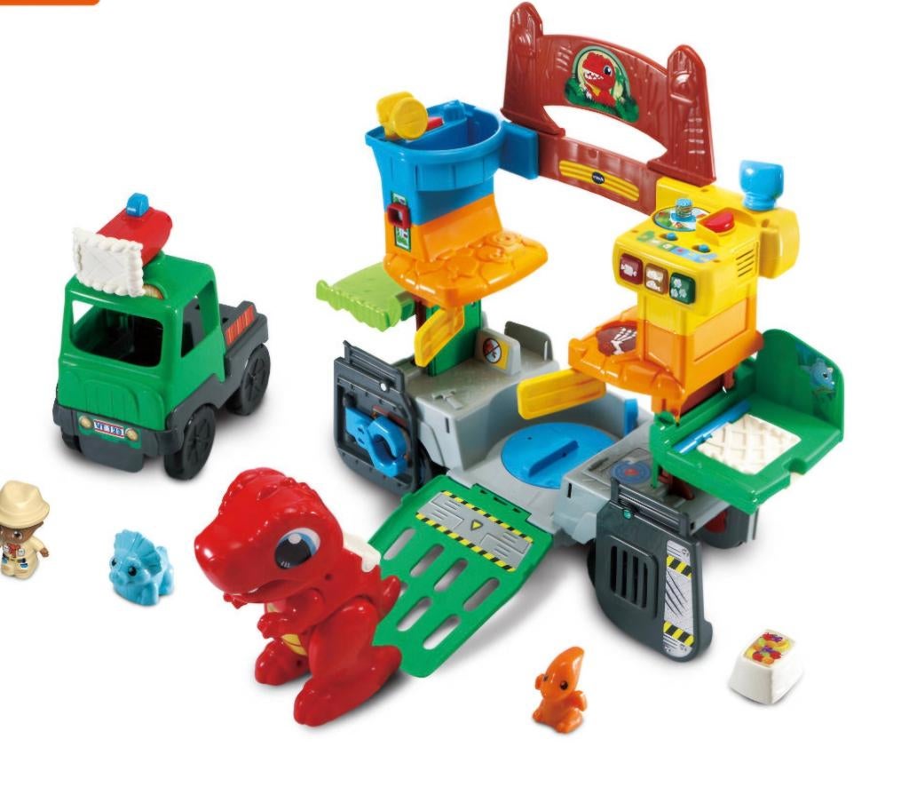 Vtech Vrolijke Vriendjes Dino avonturen set., Kinderen en Baby's, Speelgoed | Vtech, Ophalen of Verzenden, Gebruikt, 2 tot 4 jaar