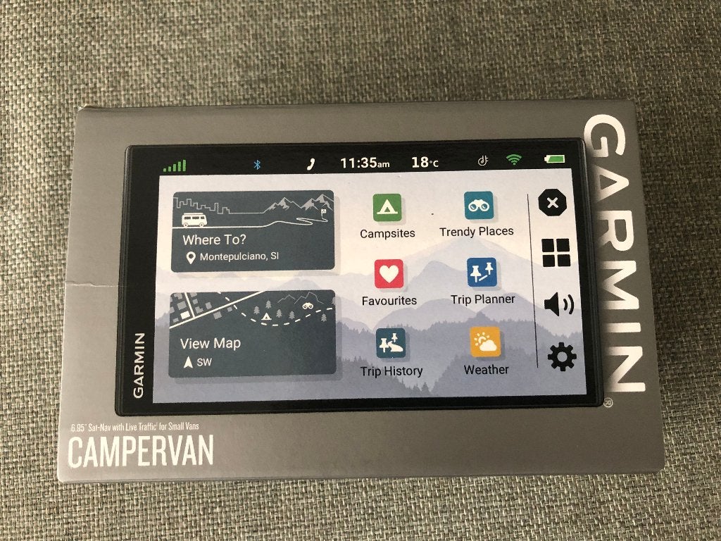 Garmin Campervan Navigatie 6.95 inch, Auto diversen, Autonavigatie, Ophalen, Zo goed als nieuw