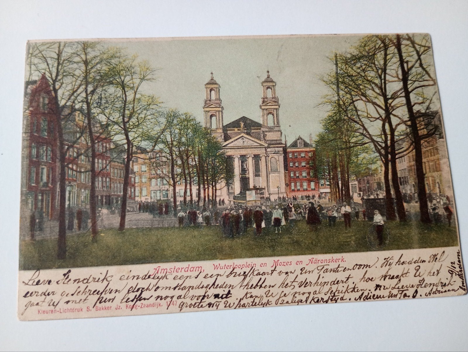 Amsterdam Waterlooplein 1902, Ophalen of Verzenden, Voor 1920, Gelopen, Noord-Holland