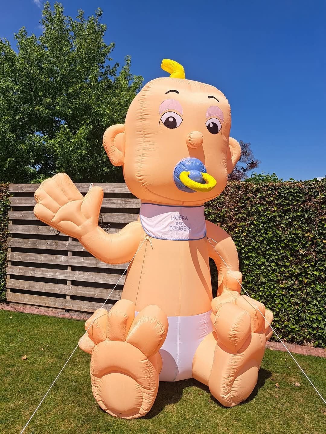 Opblaasbare baby jongen/meisje en geboorteborden te huur!t, Ophalen of Verzenden, Zo goed als nieuw, Geboorte of Huwelijk
