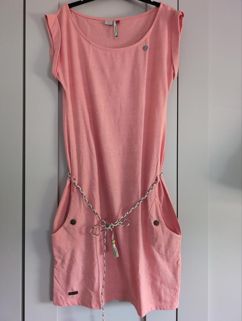 Ragwear Strandjurk/Tuniek met Zakken - Zalmroze Maat M, Maat 38/40 (M), Ophalen of Verzenden, Roze, Gedragen