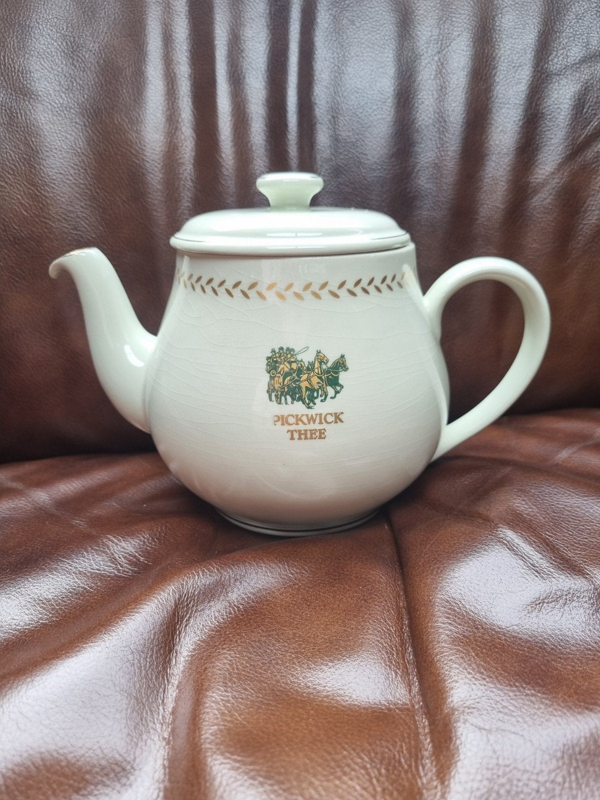 Vintage Pickwick theepot van porselein, onbeschadigd, Ophalen of Verzenden