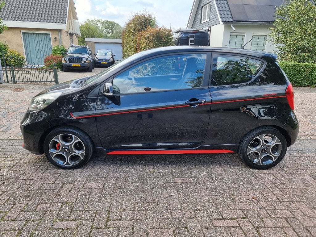 Kia Picanto Sport 1.0 CVVT, 3-deurs Comfort Pack, Auto's, Voorwielaandrijving, Stof, Zwart, 400 kg