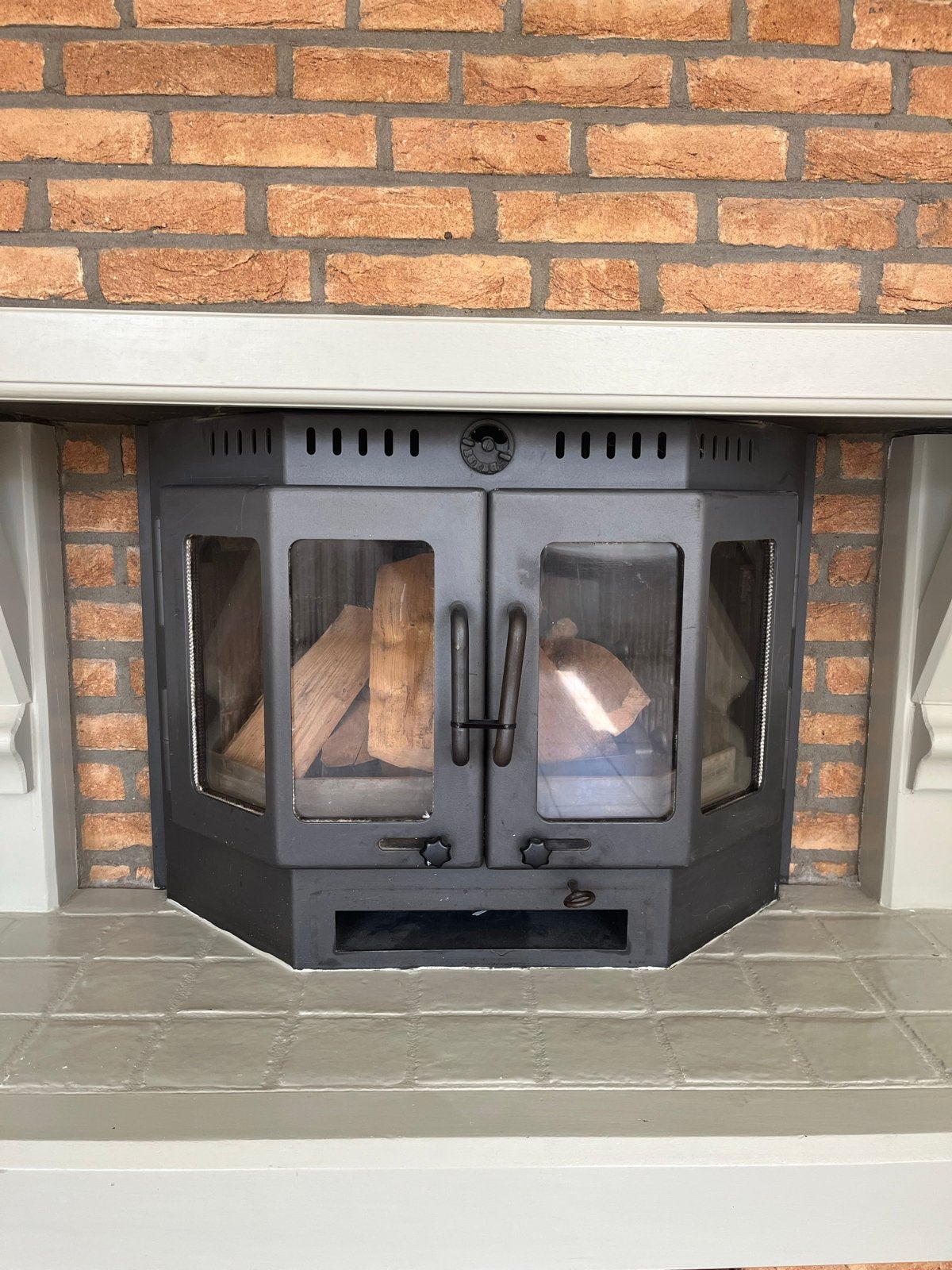 Inbouw Houtkachel - Gezellige Warmte voor uw Woning, Ophalen, Gebruikt, Inbouwhaard, Houthaard