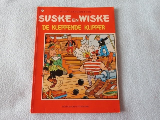 Stripboek Suske en Wiske 95 De kleppende klipper 1985, Willy van der Steen., Eén stripboek, Ophalen of Verzenden, Zo goed als nieuw