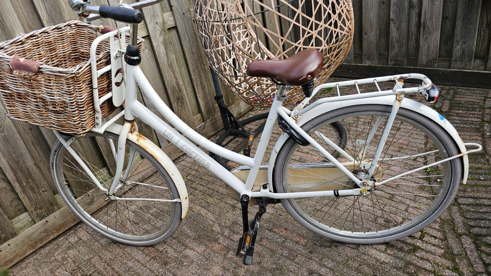 Cortina fiets met mand - Gebruikt, Overige merken, Terugtraprem, Gebruikt, Versnellingen
