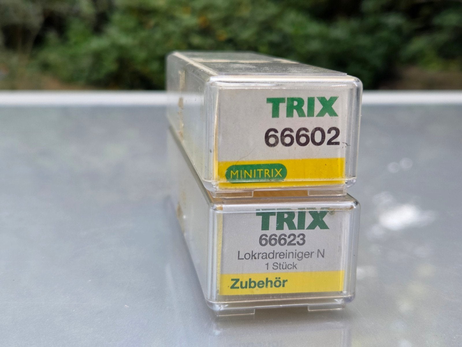 2x leeg Mini Trix doosje trein locomotief 66602 66623, Gebruikt, Minitrix, Trix, Ophalen of Verzenden