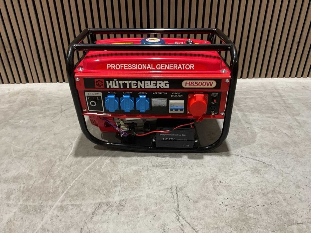 Huttenberg aggregaat/stroomgenerator H8500W‼️, Doe-het-zelf en Verbouw, Aggregaten, Ophalen, Elektrisch startend, Benzine, Nieuw