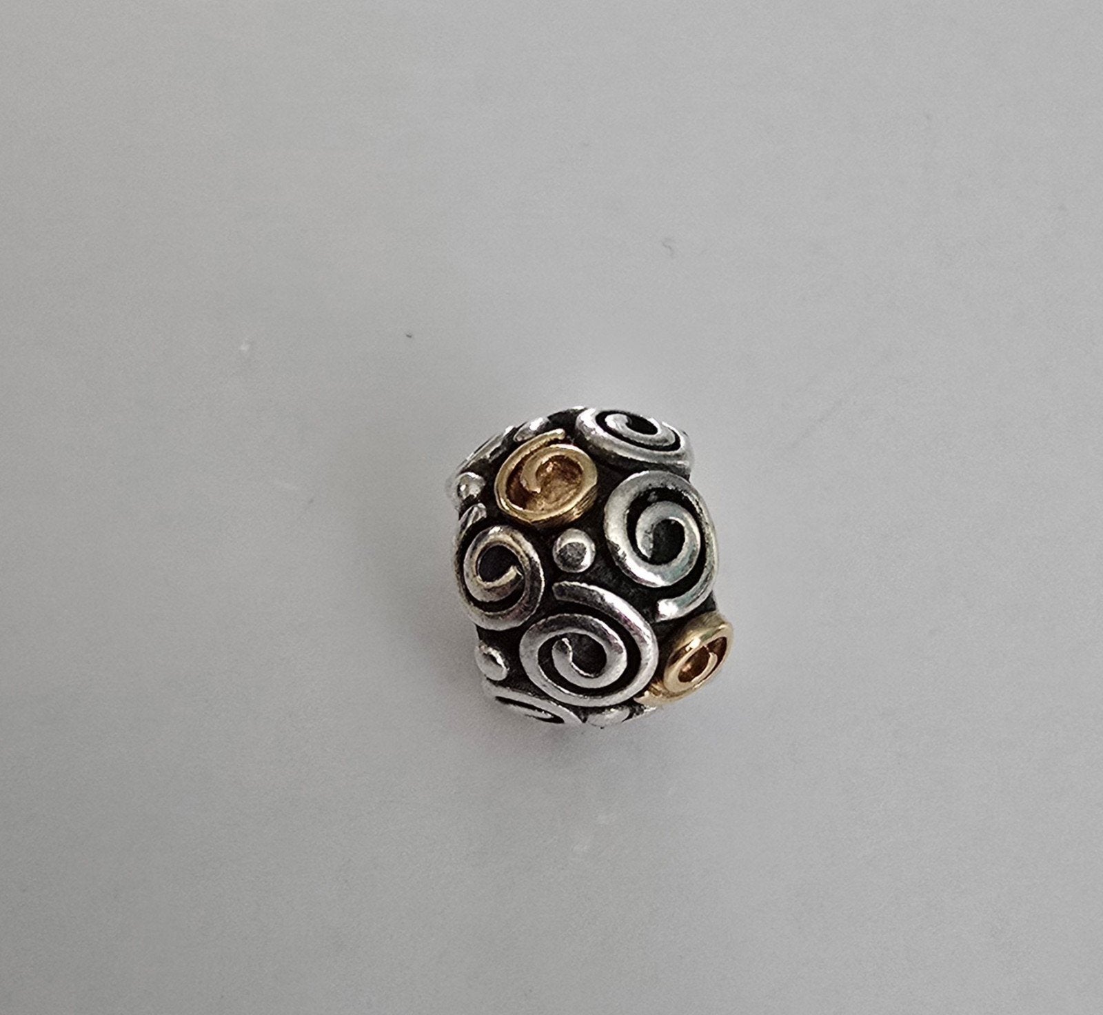 Prachtige originele bicolor Pandora bedel - zilver met goud, Ophalen of Verzenden, Zo goed als nieuw, Goud, Pandora